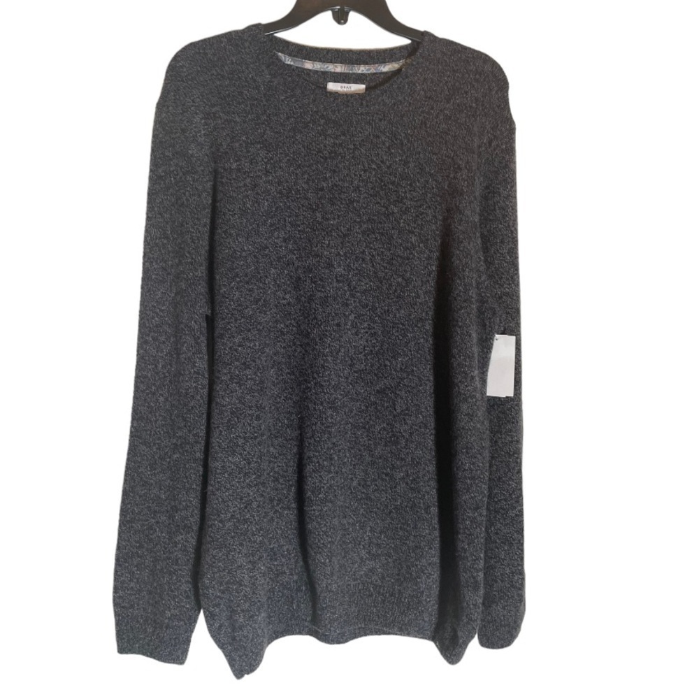 BRAX - Rick Sweater in Storm (black white marbling)